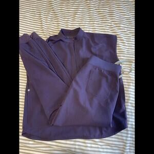 Figs Women's Purple Scrub set